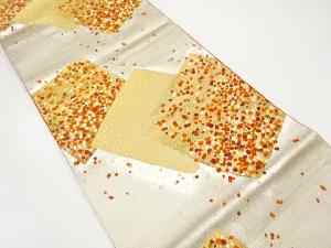 色紙に箔散らし模様織り出し袋帯